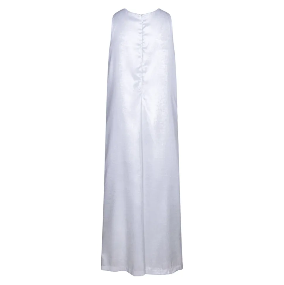 Elegante Tuta mit überkreuzten Trägern und verdecktem Reißverschluss hinten