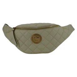 Elegante weiße Ledergürteltasche