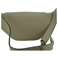 Elegante weiße Ledergürteltasche