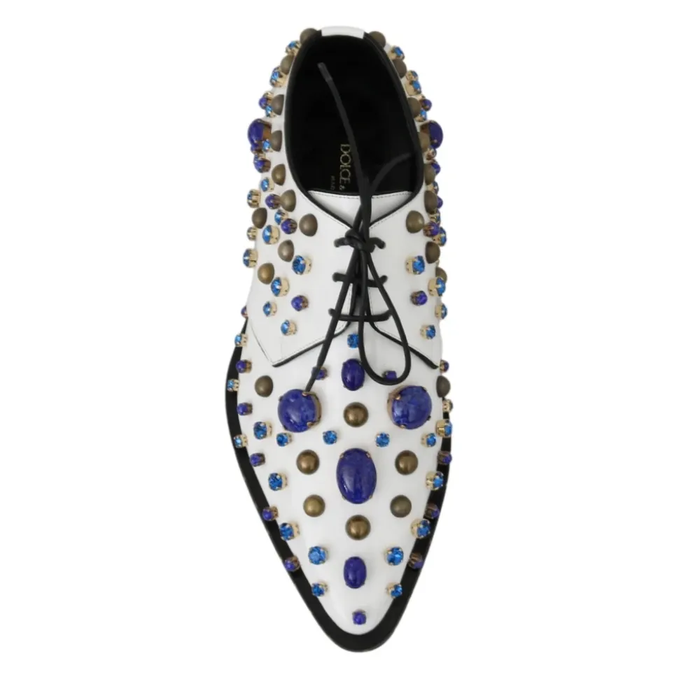 Elegante weie Lederschuhe mit Kristallen
