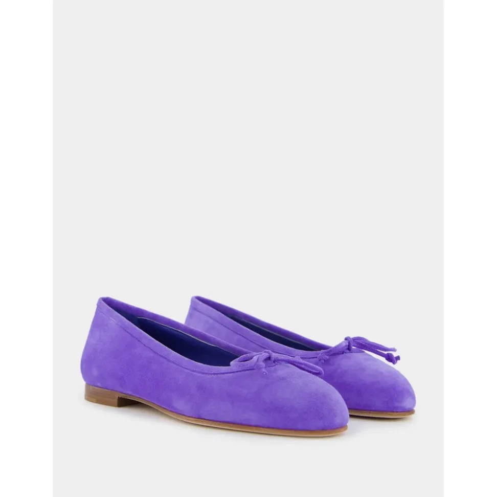 Elegante Wildleder Ballerinas mit Schleifendetail