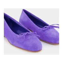 Elegante Wildleder Ballerinas mit Schleifendetail