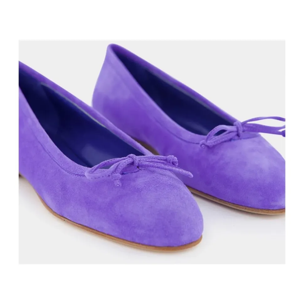 Elegante Wildleder Ballerinas mit Schleifendetail