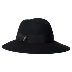 Eleganter Claudette Schwarzer Hut