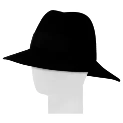 Eleganter Claudette Schwarzer Hut
