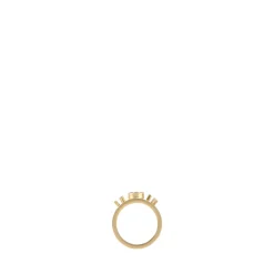 Eleganter Gold 925 Silberring