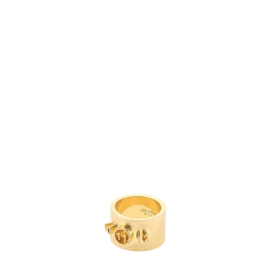 Eleganter Gold 925 Silberring