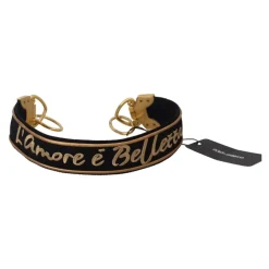 Eleganter Gold-Schwarzer Schultergurt