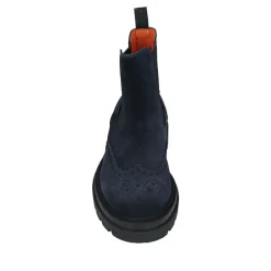 Eleganter Leder Knöchelstiefel