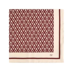 Eleganter Seidenschal mit VLogo-Druck