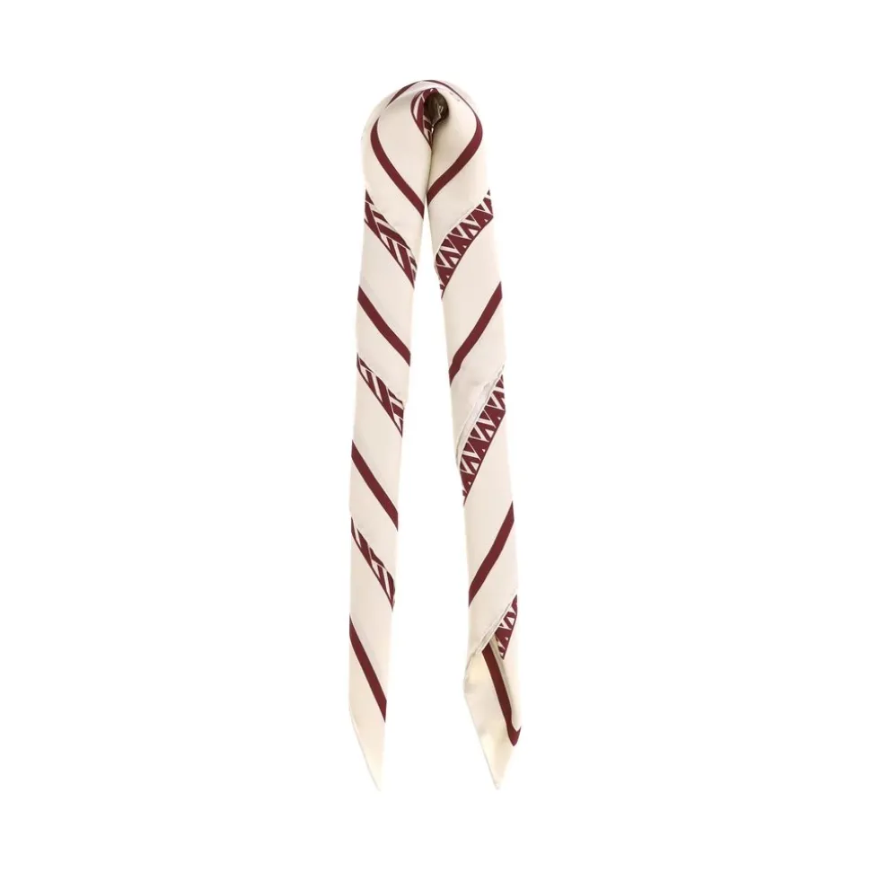 Eleganter Seidenschal mit VLogo-Druck