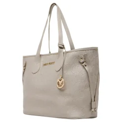 Eleganter Shopper mit geprägtem Logo