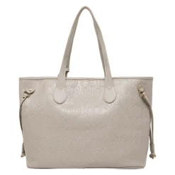 Eleganter Shopper mit geprägtem Logo