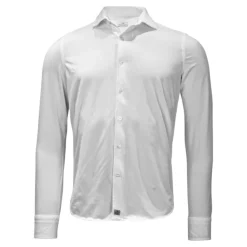 Elegantes weißes Jerseyhemd