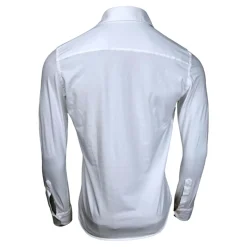 Elegantes weißes Jerseyhemd