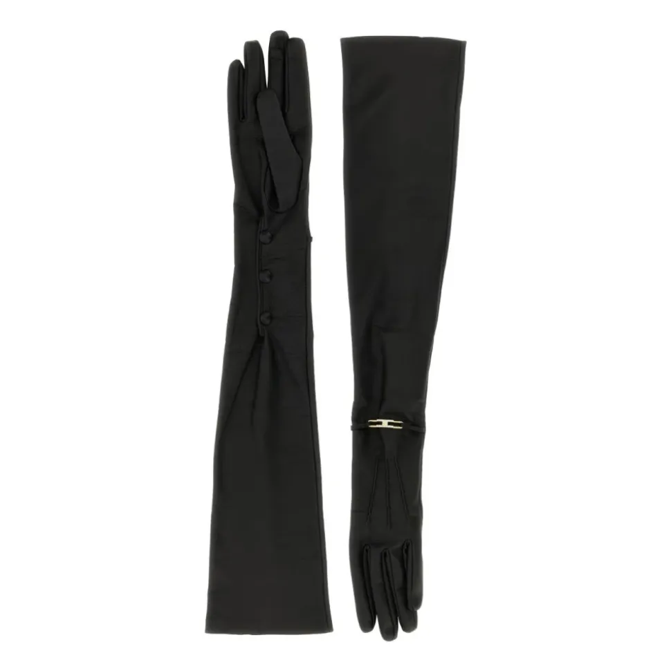 Elisabetta Franchi Handschuhe Schwarz
