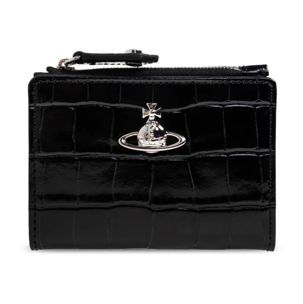 Embossed Croc Slim Kreditkartenetui