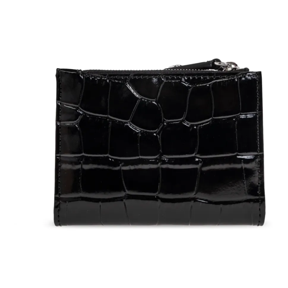 Embossed Croc Slim Kreditkartenetui
