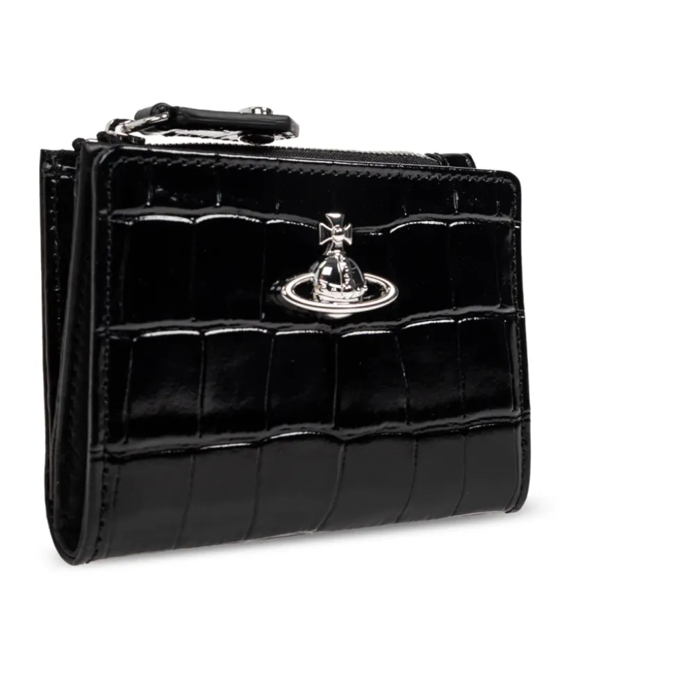Embossed Croc Slim Kreditkartenetui