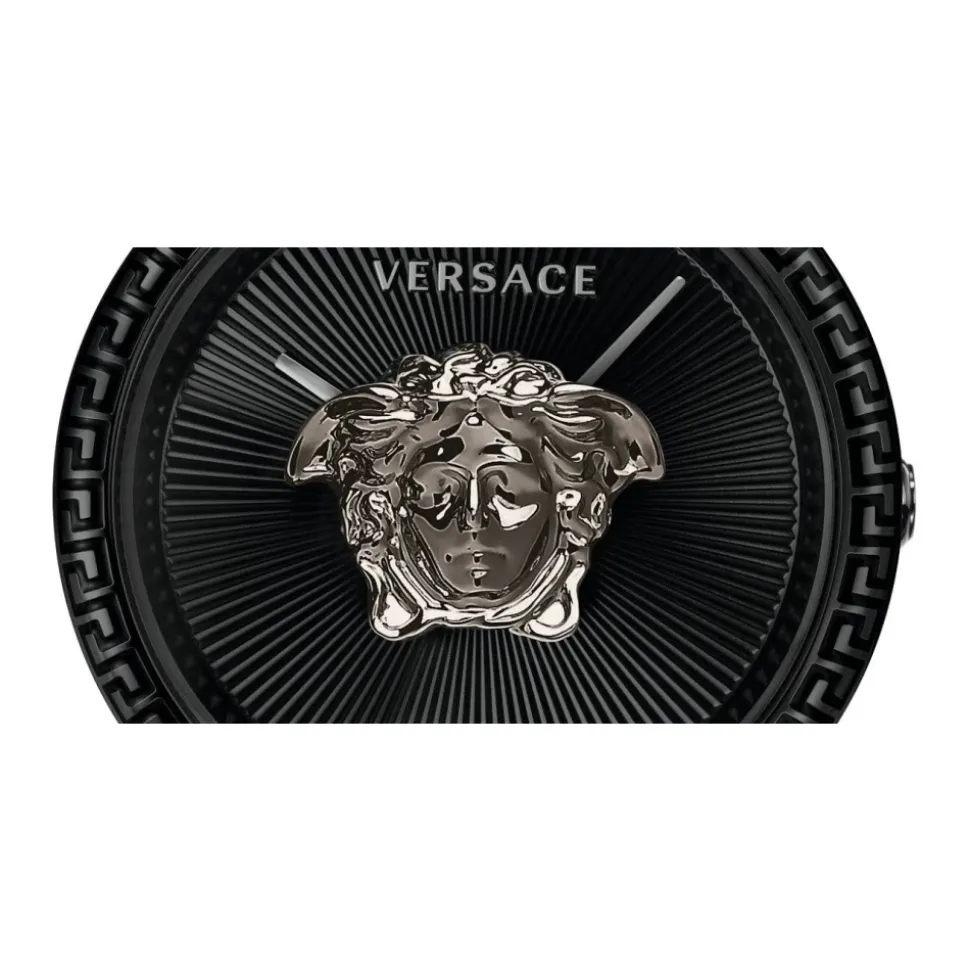 Empire Schwarze Leder Quarzuhr