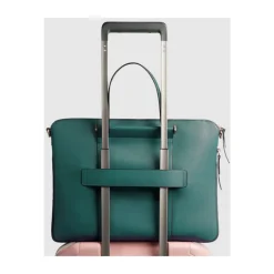 Erweiterbare, schmale Damen Laptoptasche mit iPad®-Fach, stoßfest ausgepolstert und RFID-geschützt