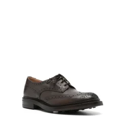 Espresso Gebrannte Schnürschuhe