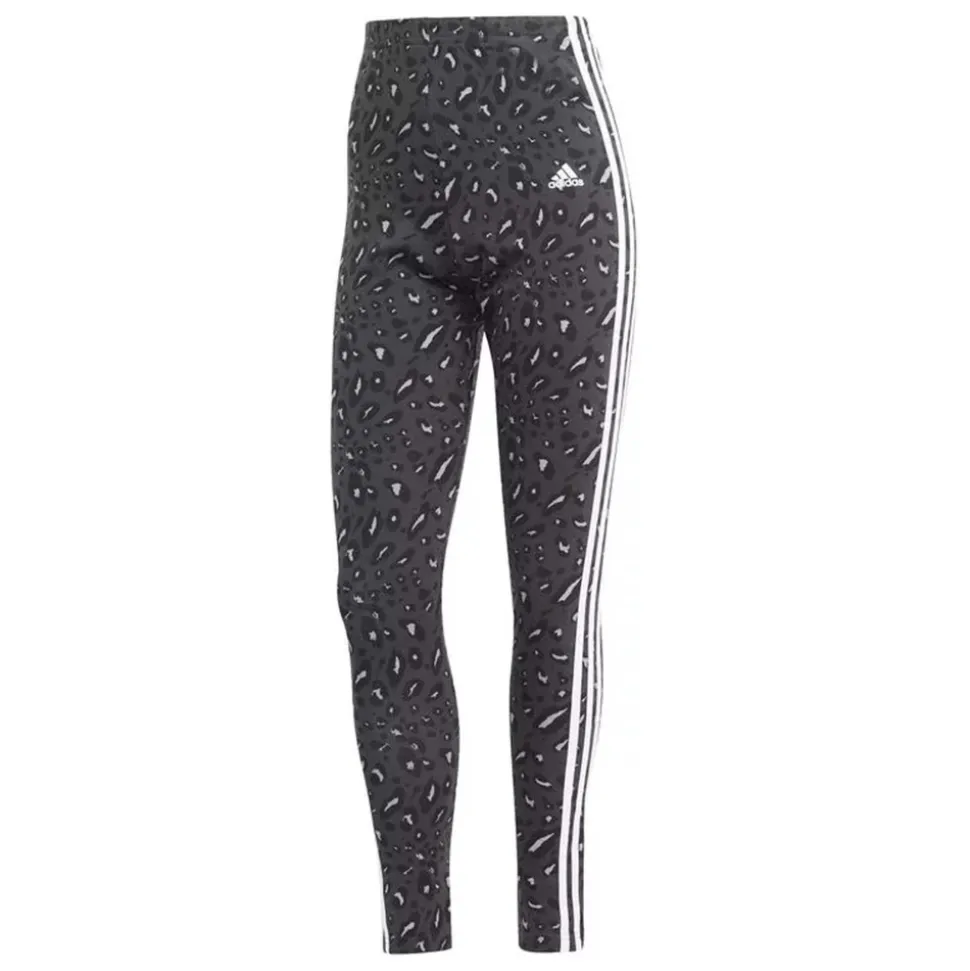 Essentials 3-Streifen Animal Print Leggings