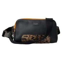 Exotische Leopardenleder-Gürteltasche