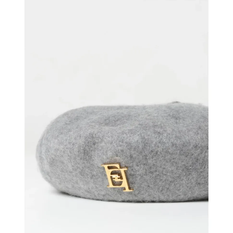 Felt-Beret mit Verzierung