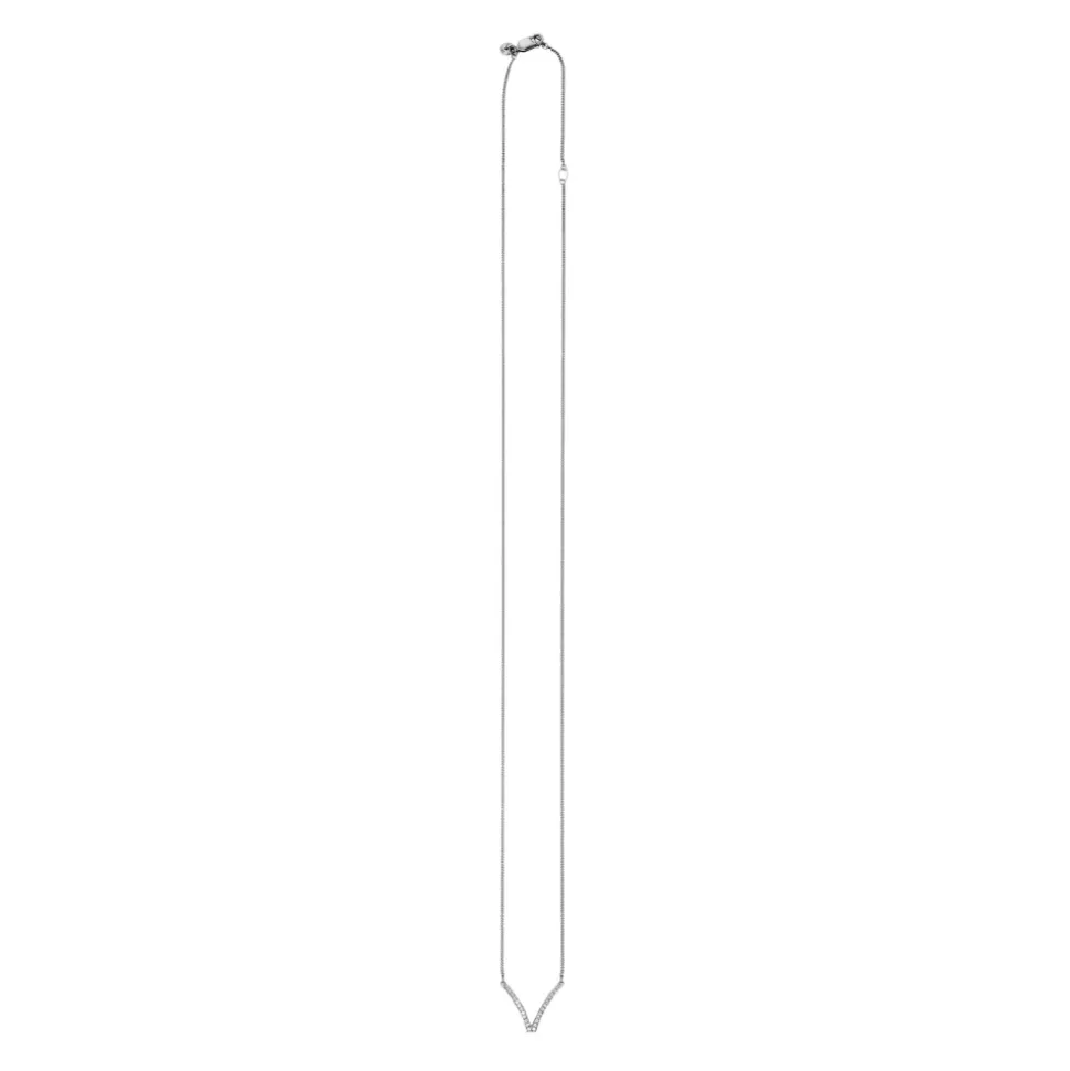 Fine Line V-Shaped Necklace