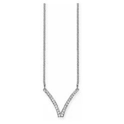 Fine Line V-Shaped Necklace