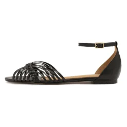 Flache Sandalen mit eingebautem Absatz
