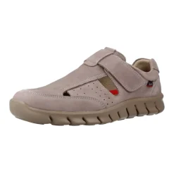 Flache Sandalen mit Klettverschluss