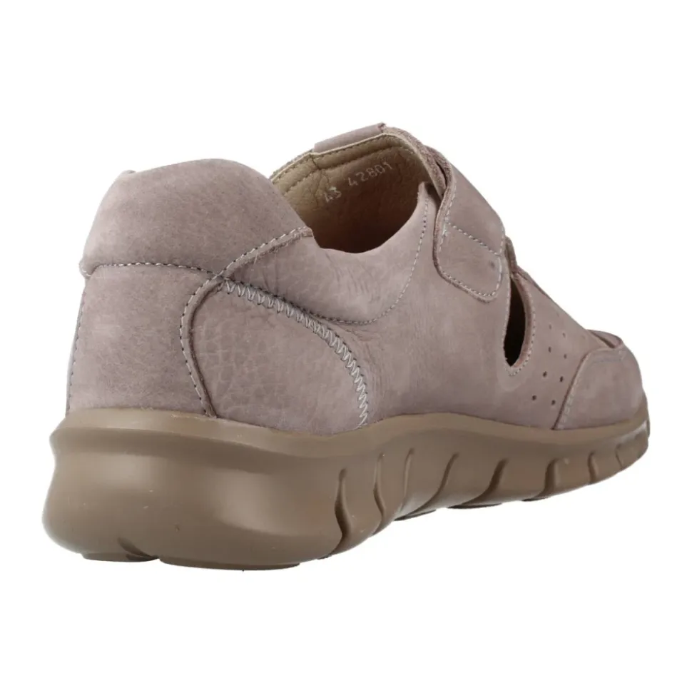 Flache Sandalen mit Klettverschluss