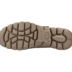 Flache Sandalen mit Klettverschluss