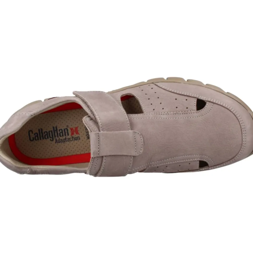 Flache Sandalen mit Klettverschluss