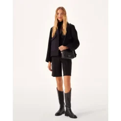 Flache Slipper-Boots aus Leder