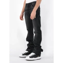 Flare Skinny Jeans mit Knopfverschluss