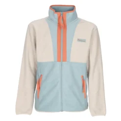 Fleecejacke mit durchgehendem Reißverschluss dunkler Stein