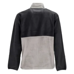 Fleecejacke mit durchgehendem Reißverschluss Schwarz/Grau