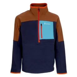 Fleecejacke mit Halbem Reißverschluss und Stehkragen
