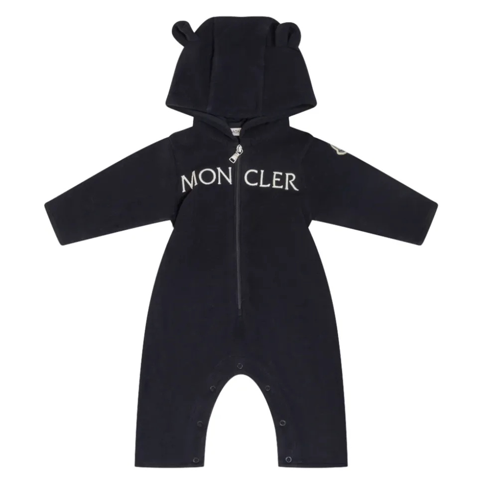 Fleece-Overall mit Kapuze