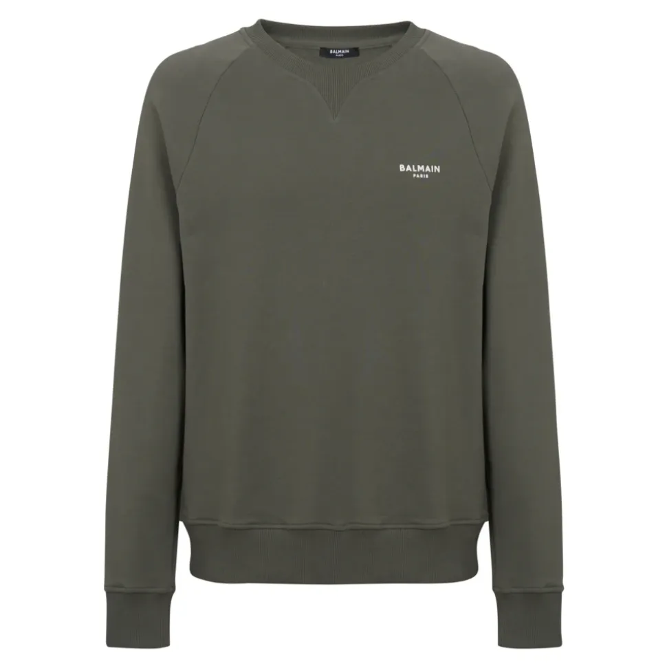 Flocked sweatshirt