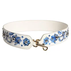 Floral Leder Schulterriemen mit Nieten