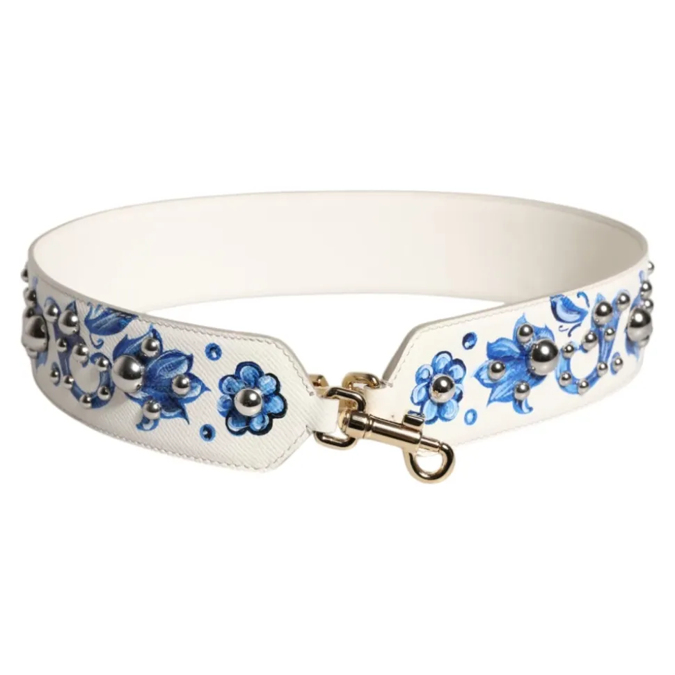 Floral Leder Schulterriemen mit Nieten
