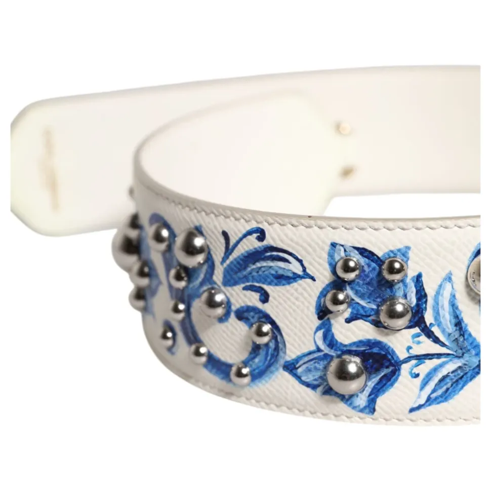 Floral Leder Schulterriemen mit Nieten