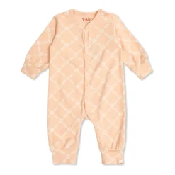 Flower Grid Rib One-Piece