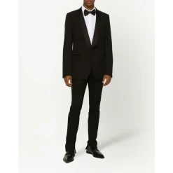 Formeller Blazer, Schwarze Einreihige Abendjacke