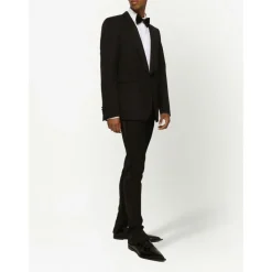 Formeller Blazer, Schwarze Einreihige Abendjacke