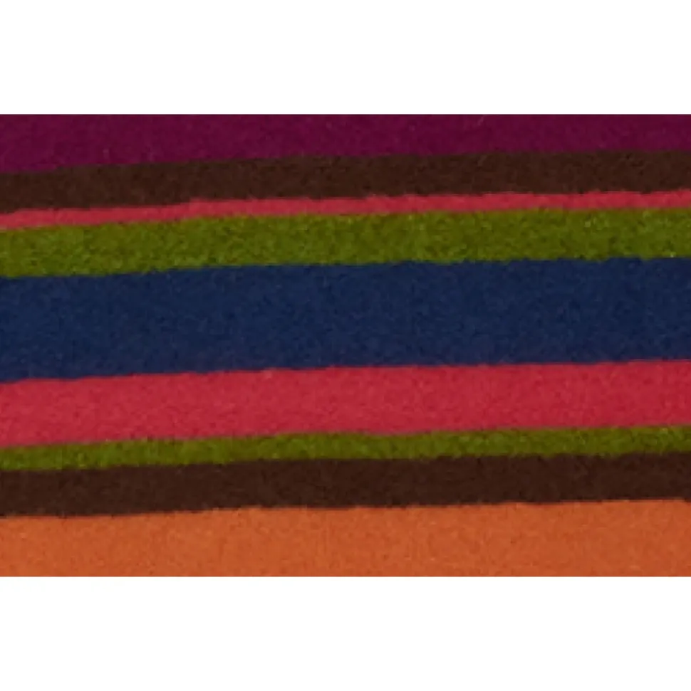 Fuchsia Gestreifter Fleece-Strampler